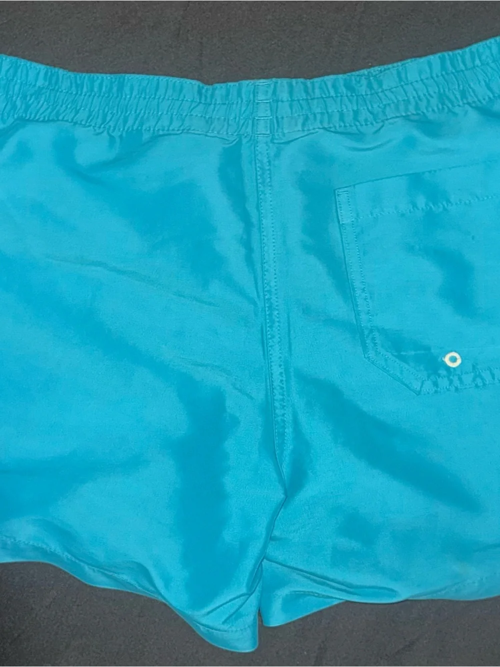 CHUBBIES Bright Turquoise Swim Shorts with White Drawstring